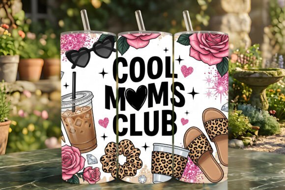 Download Cool Moms Club Sublimation Tumbler Wrap - Premium Resources