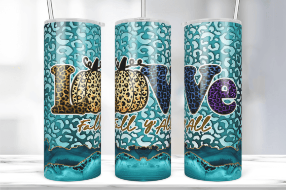 Download Love Fall Y'All Sublimation Tumbler Wrap - Sublimation tumbler wrap Collection