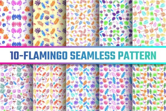 Download Flamingo Seamless Pattern Digital Papers - Premium Resources